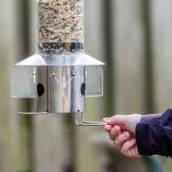 Futtersäule „Leto“ 43 Cm Silber -Geflügelbedarf Verkäufe 2024 300240119 mo jvg 1124