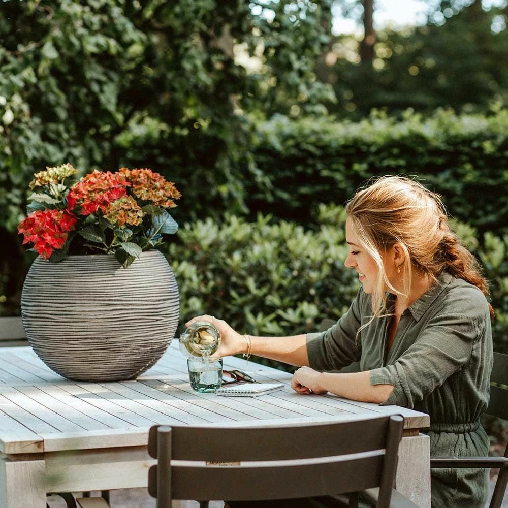 Capi Blumentopf, Rund Elfenbein Ø40x32cm 4 Capi Blumentopf, Rund Elfenbein Ø40x32cm – Bild 2