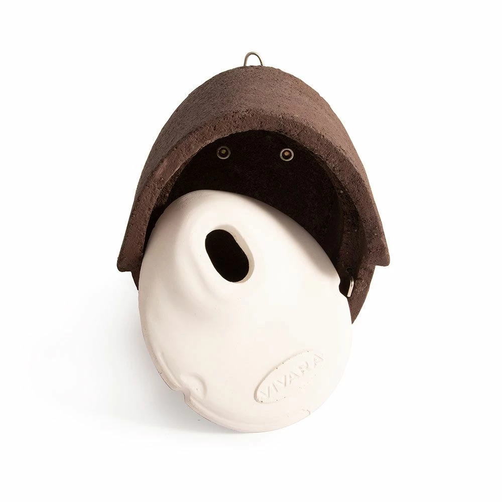 Nistkasten „Alicante“ WoodStone Ovale Einflugöffnung Braun 5 Nistkasten „Alicante“ WoodStone Ovale Einflugöffnung Braun – Bild 3