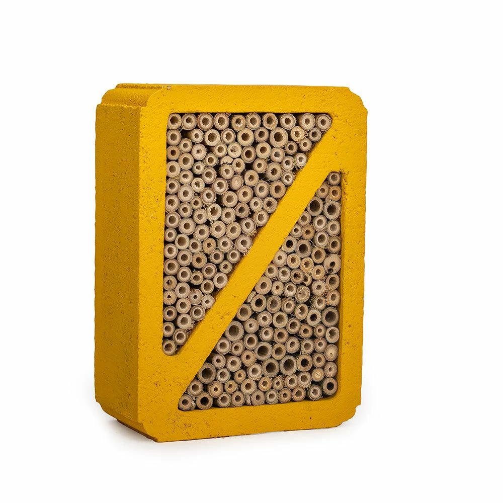 Insektenhotel WoodStone "Salina", Gelb 4 Insektenhotel WoodStone "Salina", Gelb – Bild 2